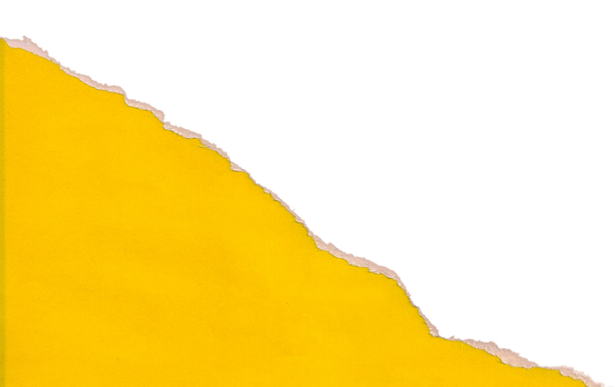 Yellow Art Paper Ripped at an Angle